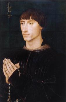 Rogier Van Der Weyden : Portrait Diptych of Philippe de Croy, right wing